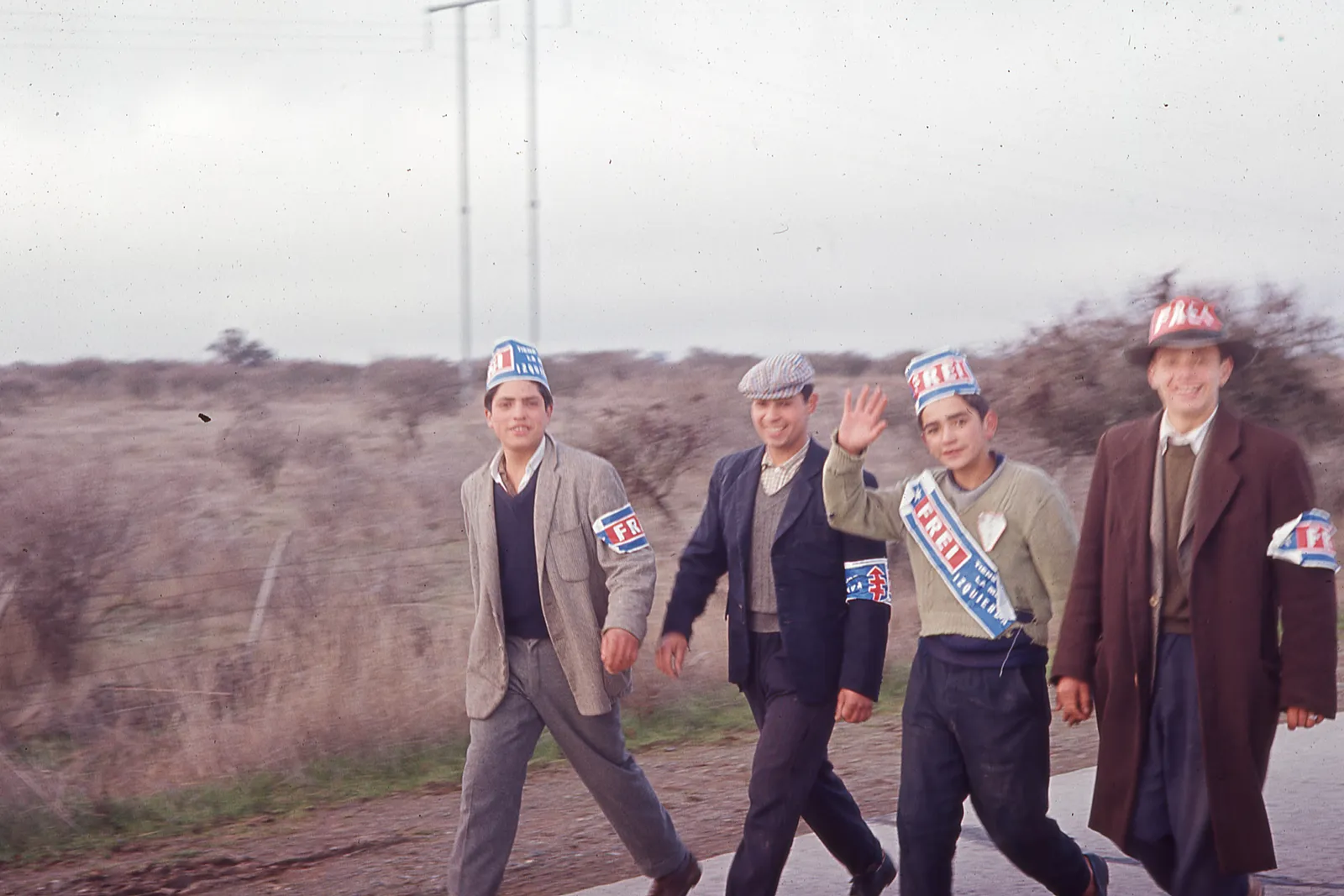 Marcha de la Patria Joven campaña presidencial Eduardo Frei Montalva, 1964
