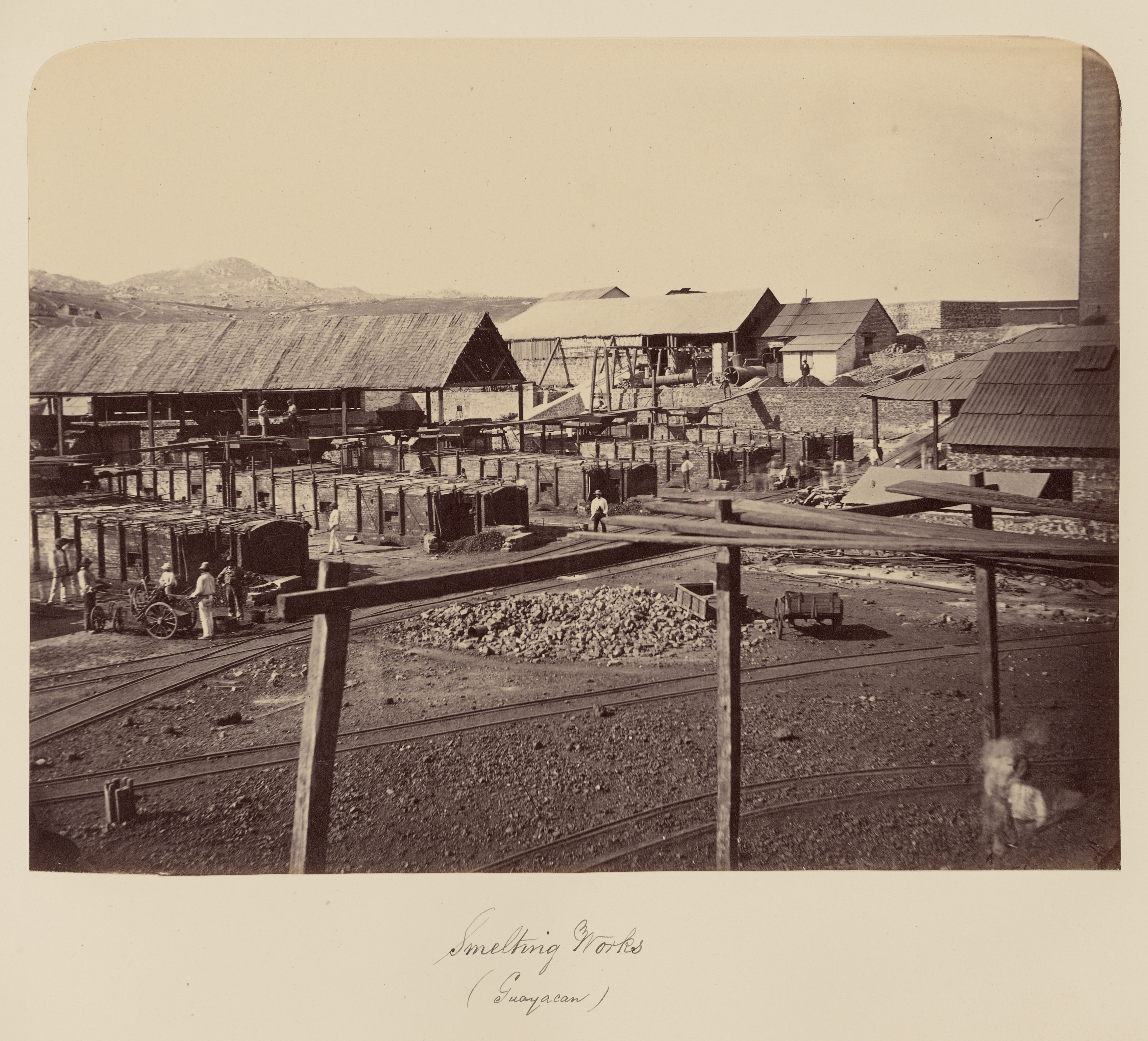Trabajos de fundición en Guayacán, 1860