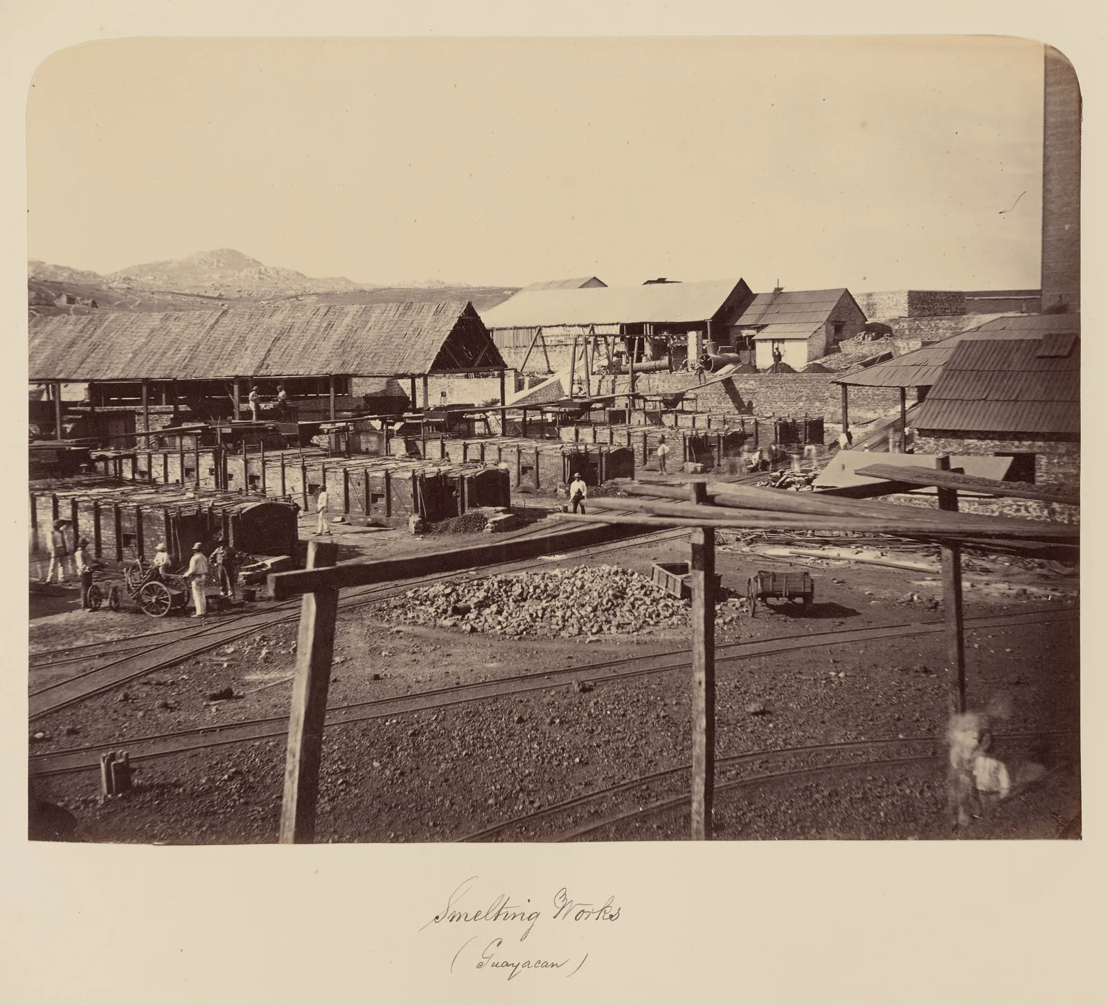 Trabajos de fundición en Guayacán, 1860