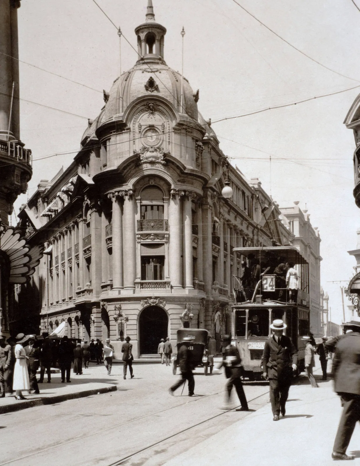 Calle Bandera con Moneda, 1925