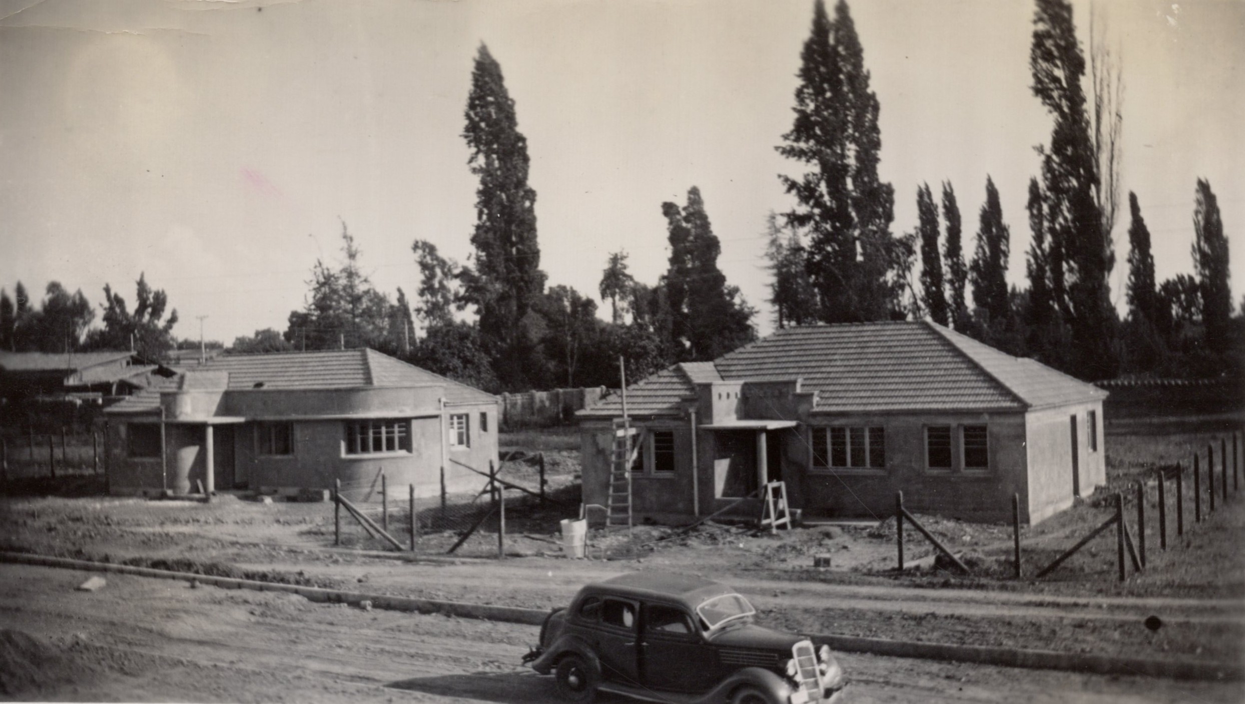 Casas en construcción, Las Condes, 1939