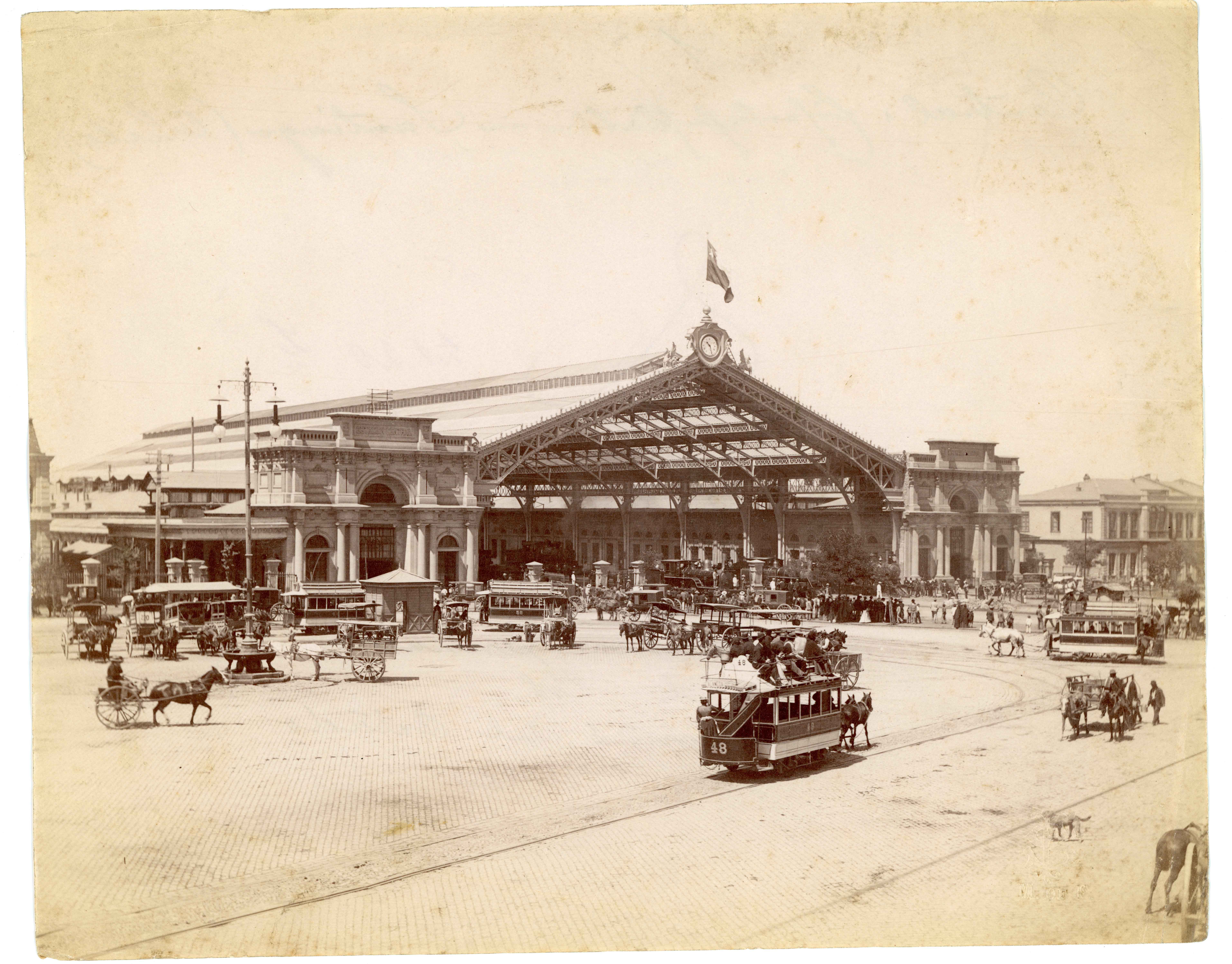 Estación Central de Santiago, ca. 1904