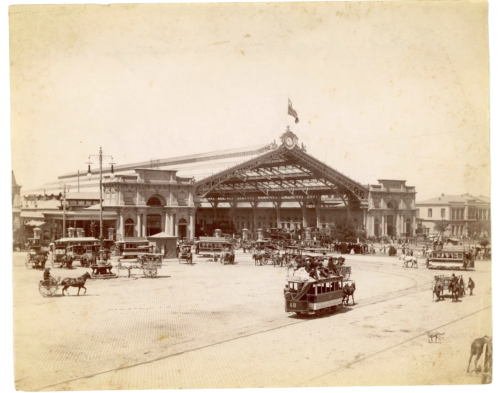 Estación Central de Santiago, ca. 1904