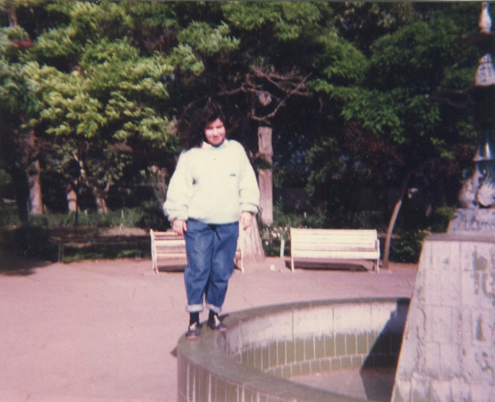 Antigua Pileta en la Plaza de Quilicura, 1989