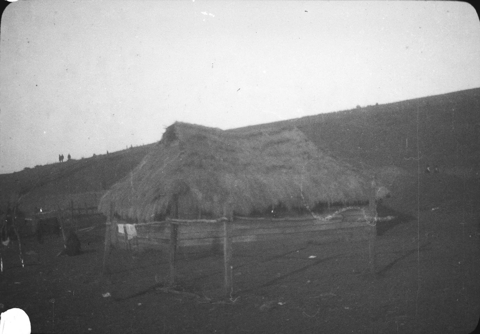 Ruca mapuche, cercanías de Temuco, 1928