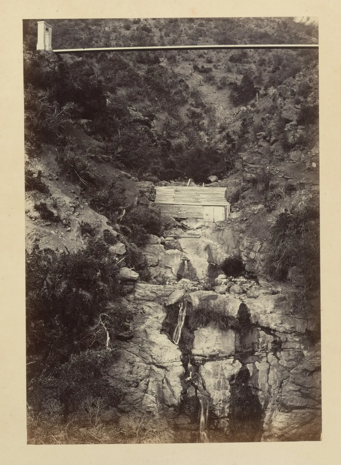 Puente sobre un río, Machalí, 1868