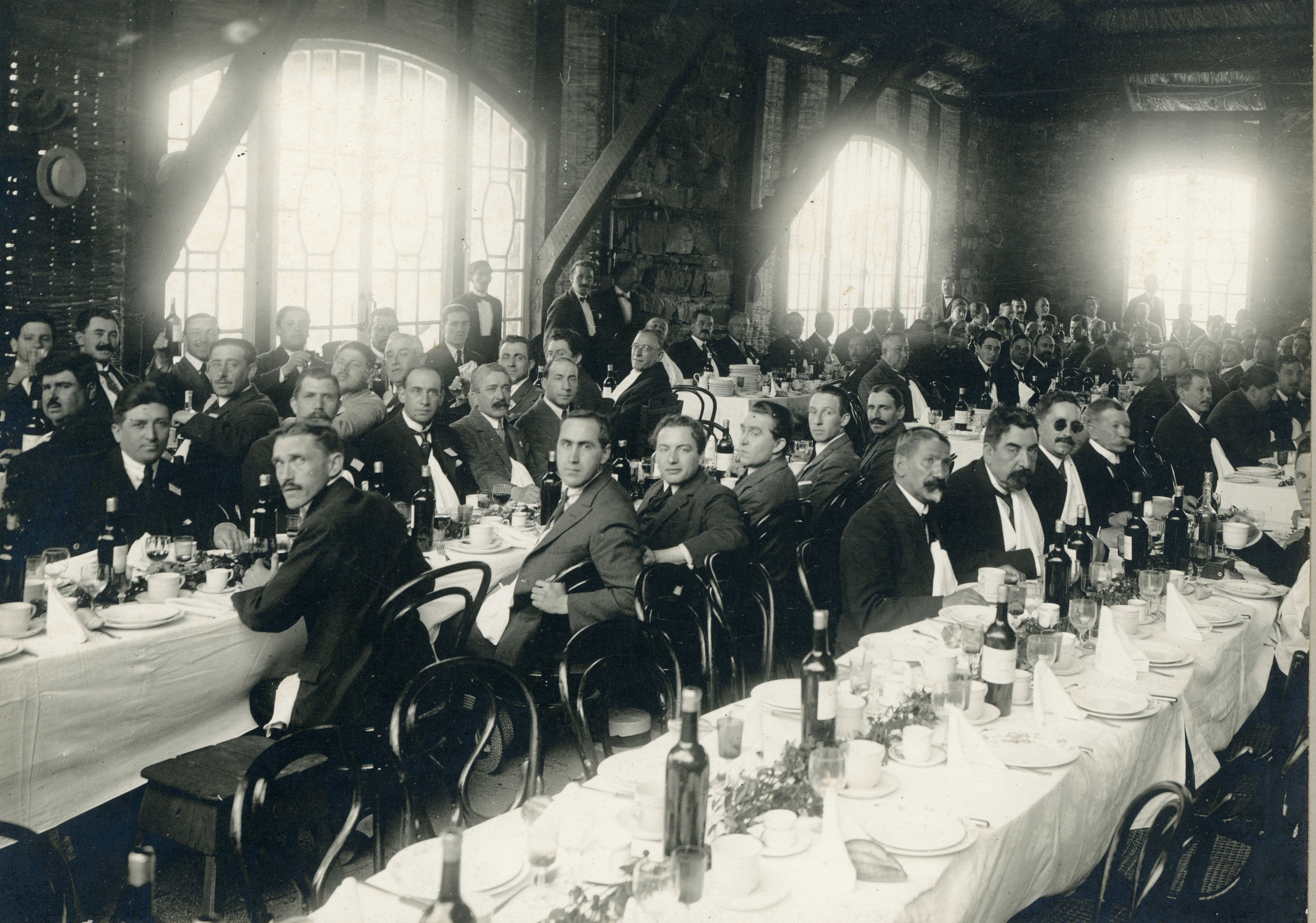 Primer Congreso de Ferrocarriles en Cerro San Cristóbal, 1921