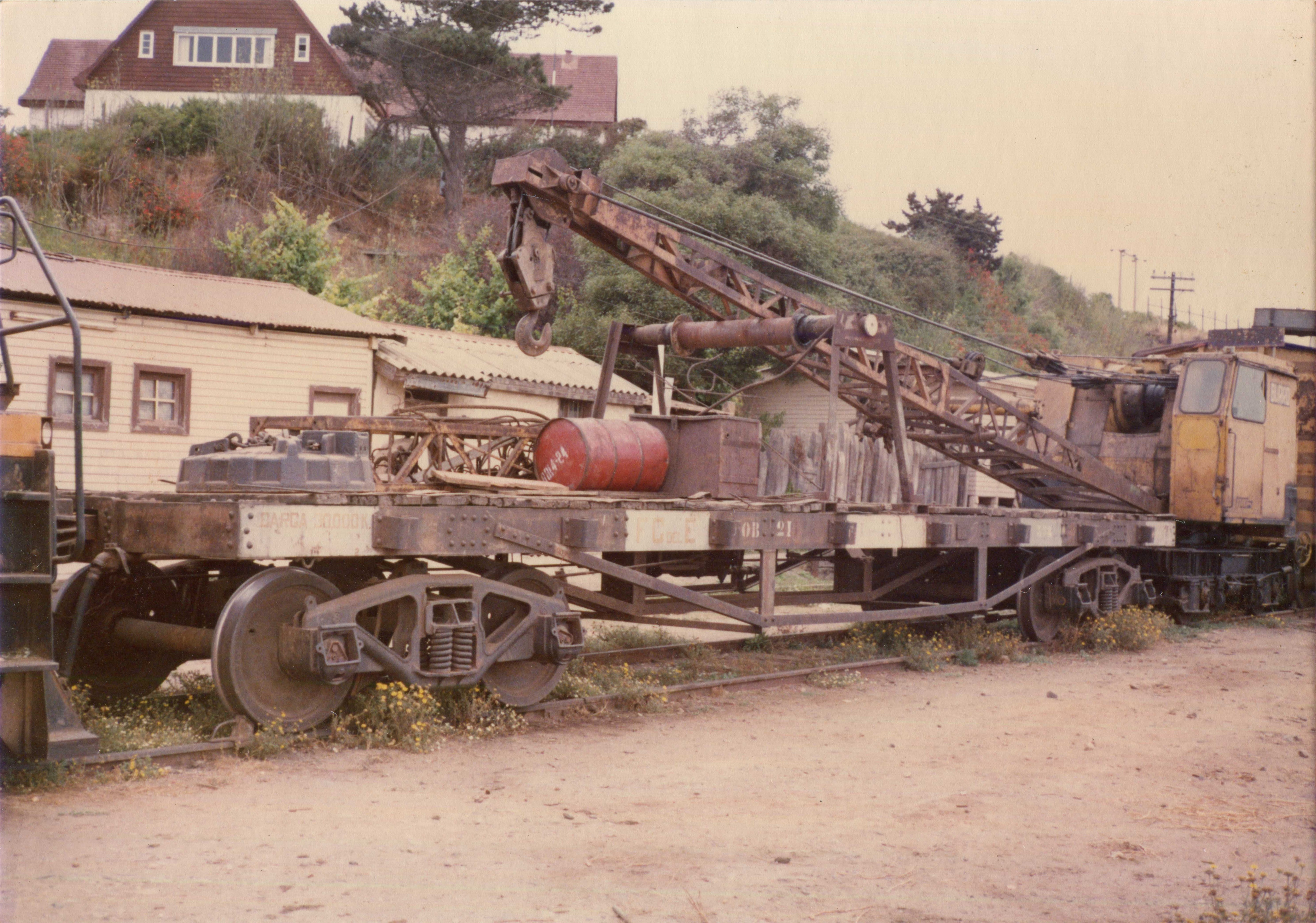 Patio Maquinarias Estación Concón, Enero 1988