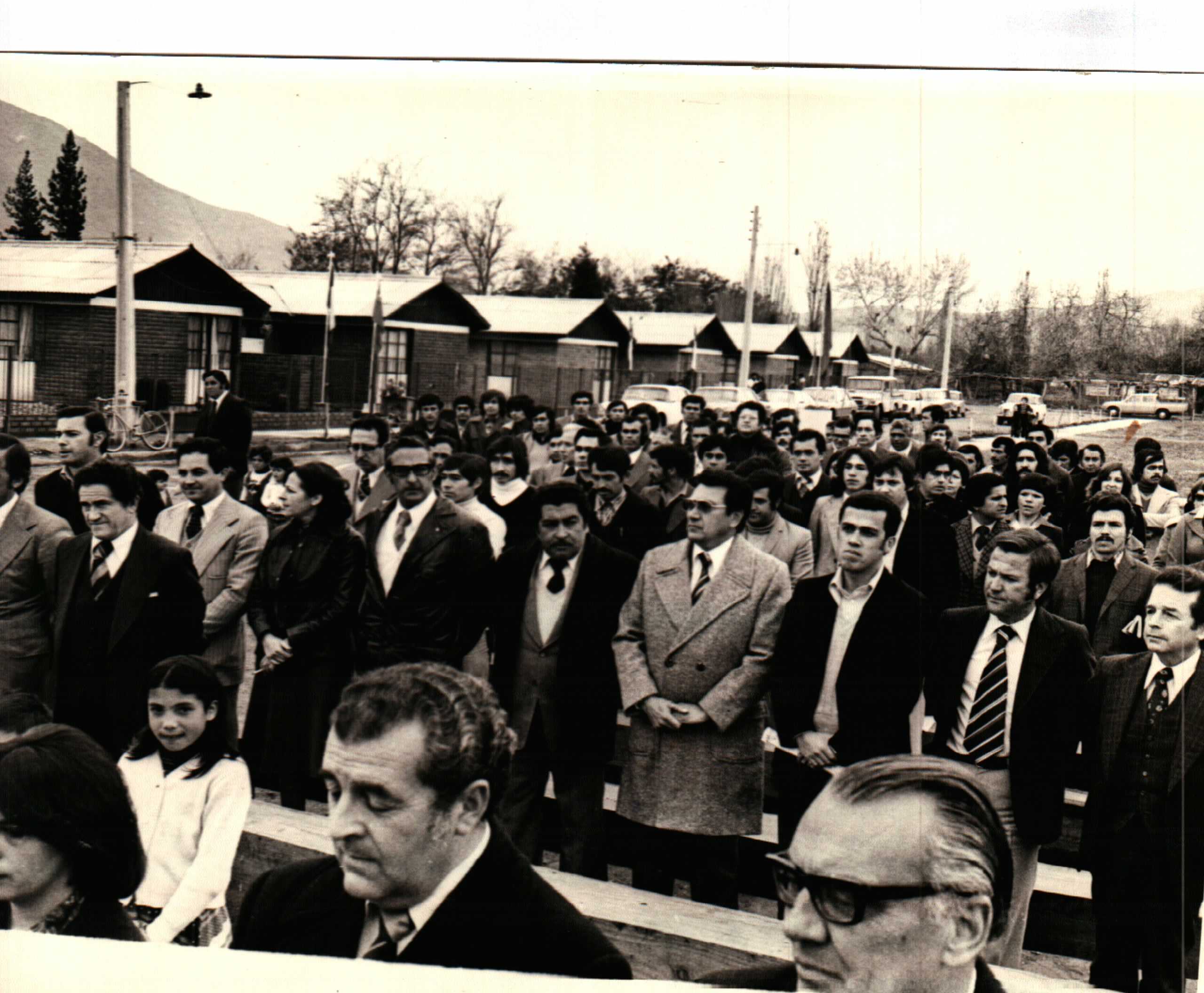 Ceremonia de inauguración de Villa Recsa, Quilicura, 1979