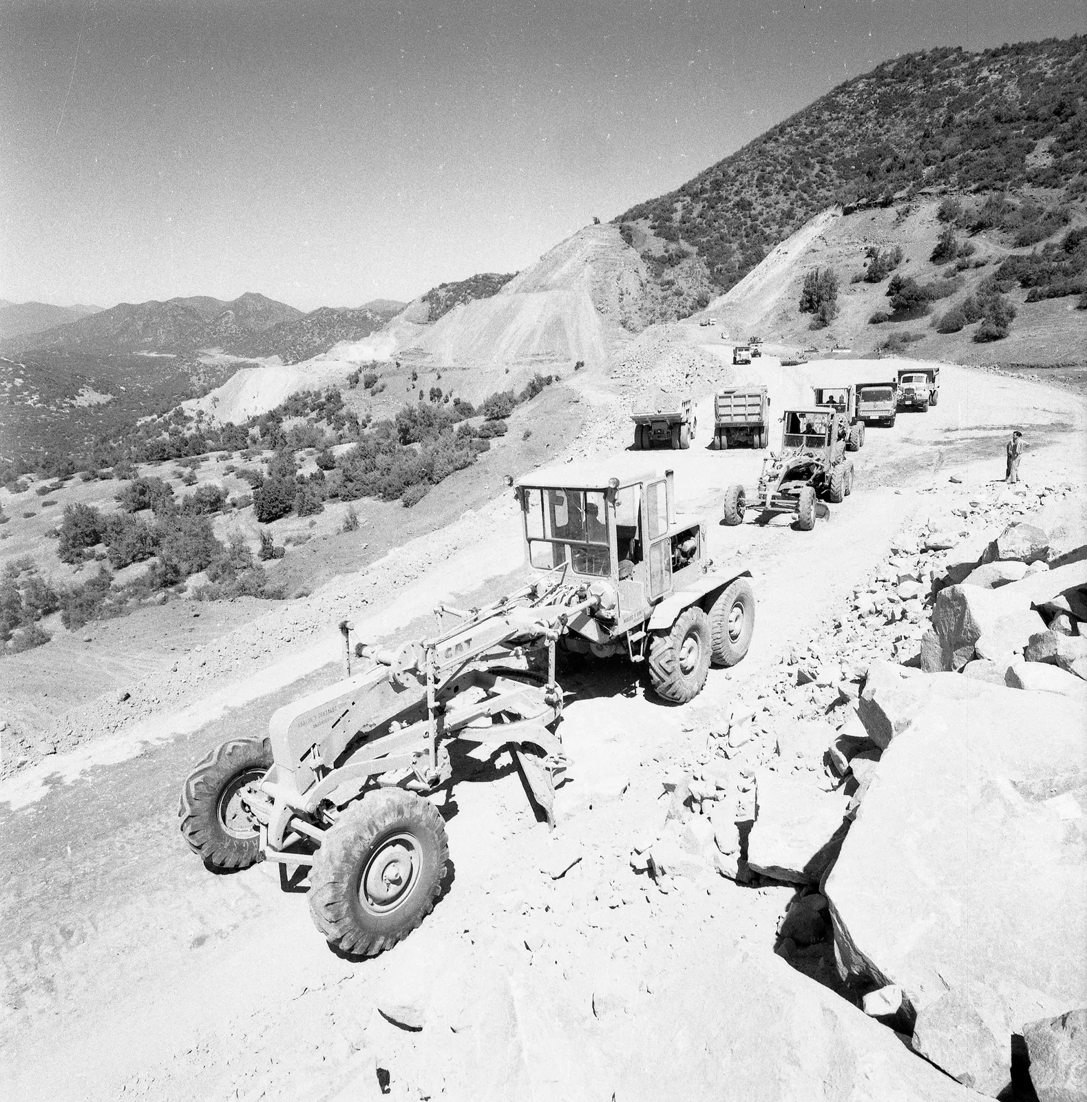 Carretera El Cobre, Rancagua a Caletones, 1968