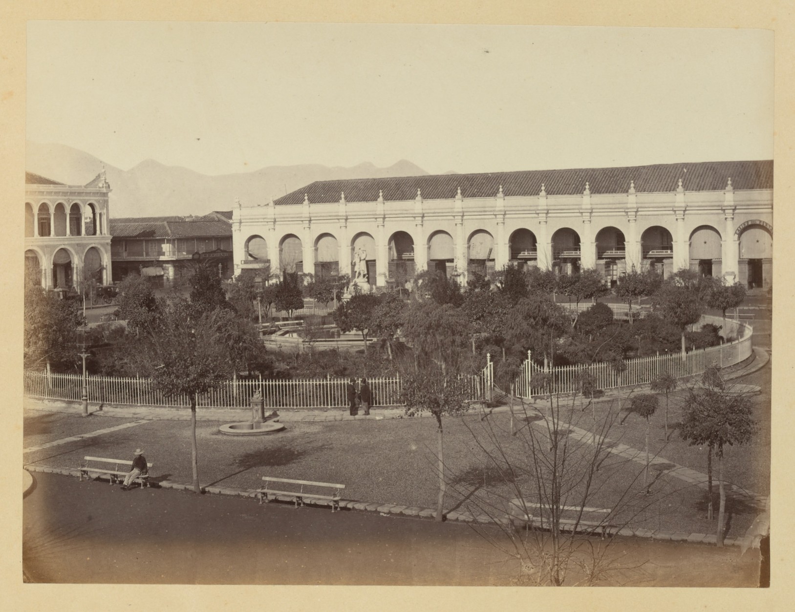 Plaza Mayor de Santiago, 1868