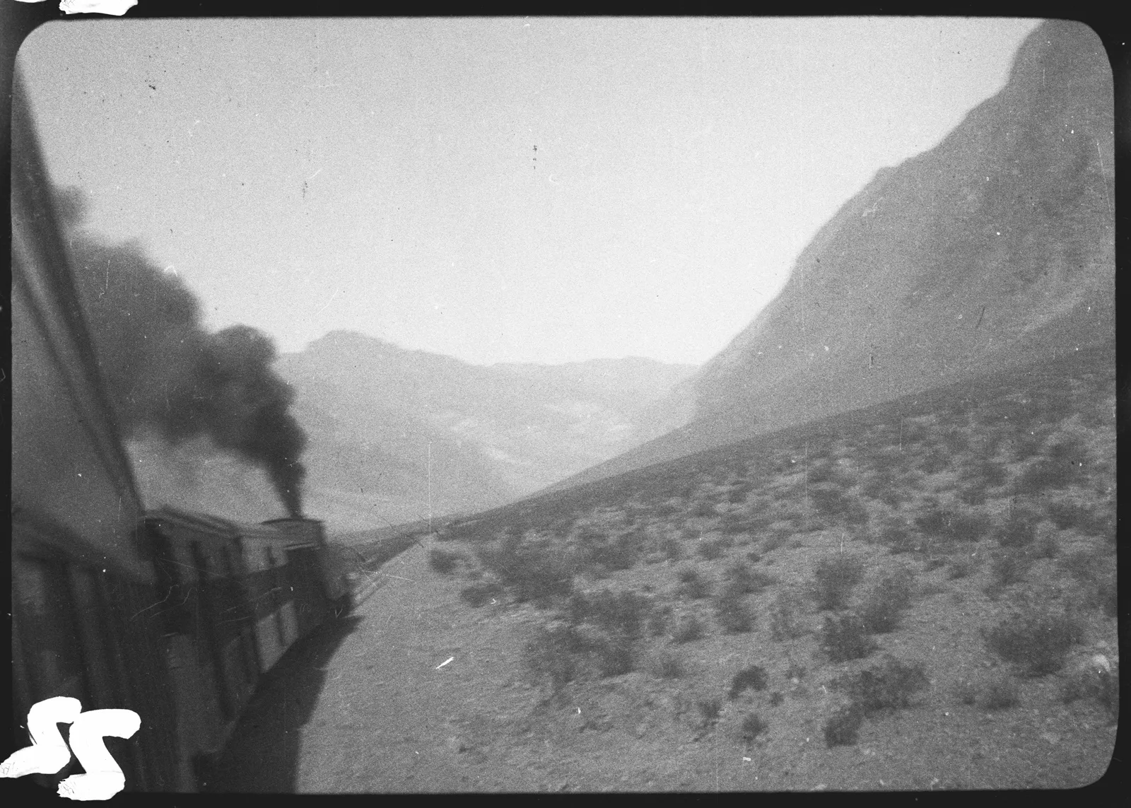 Tren Trasandino en marcha, 1928