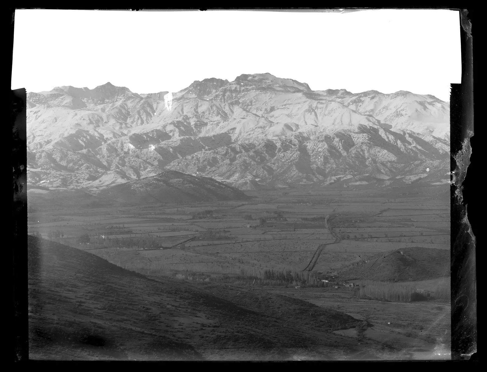 Vista de Santiago hacia el oriente; Las Condes, Vitacura, ca. 1904