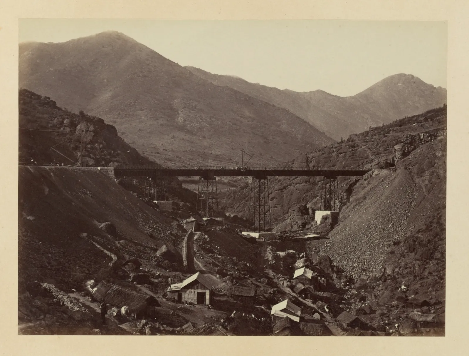 Puente Montenegro, Tren Valparaíso - Santiago, 1868