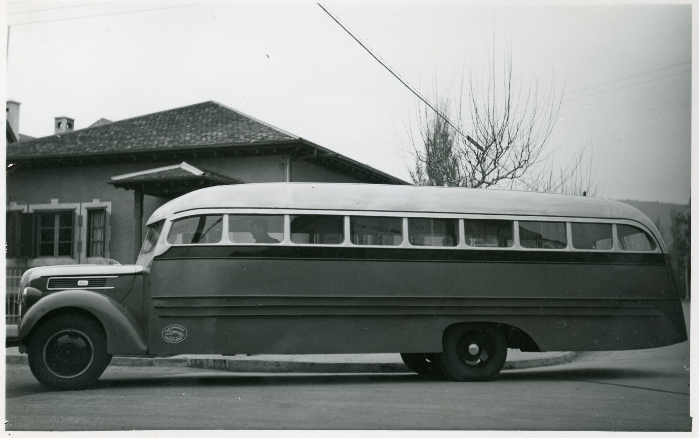 Bus en Viña del Mar, ca. 1950