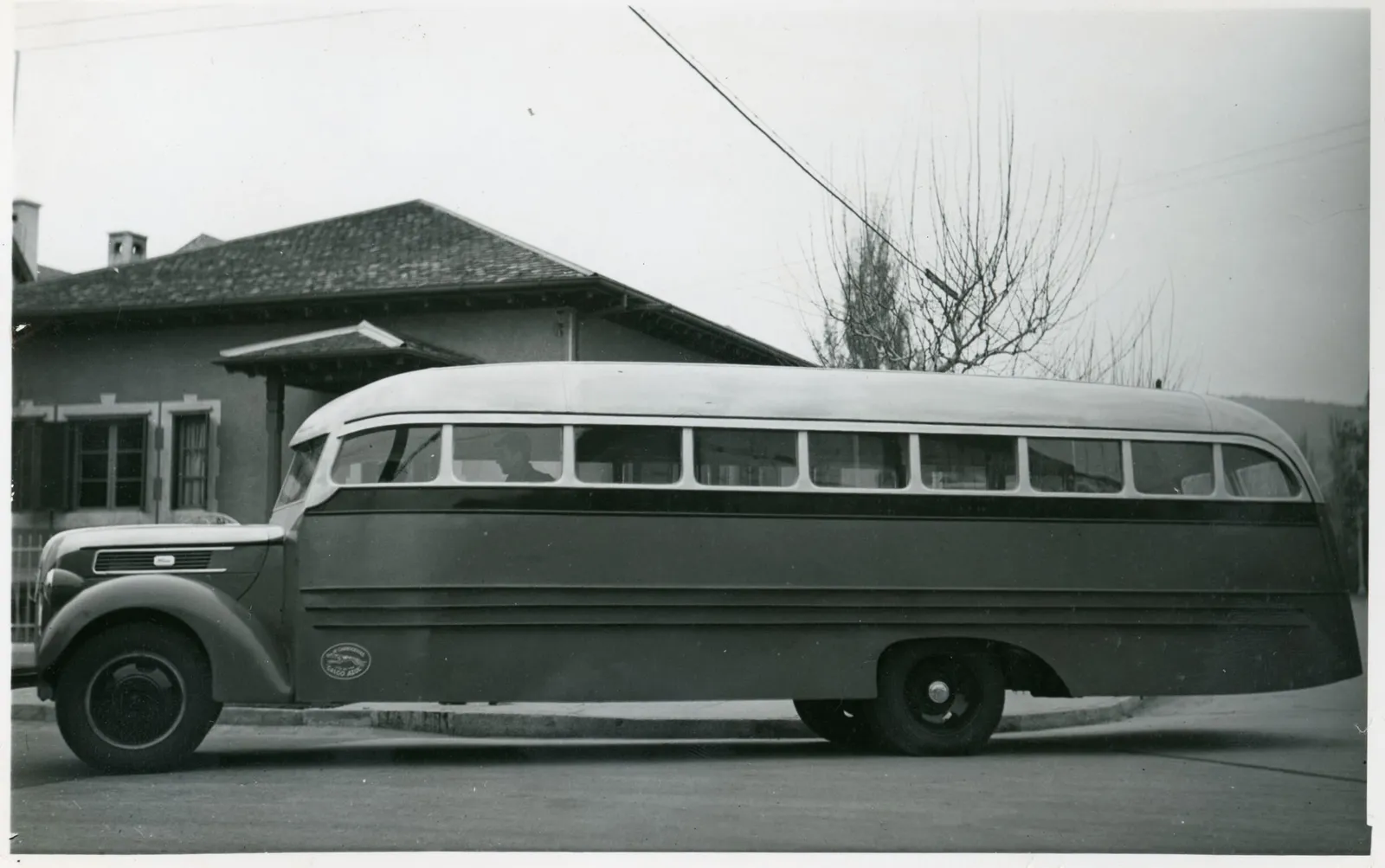 Bus en Viña del Mar, ca. 1950