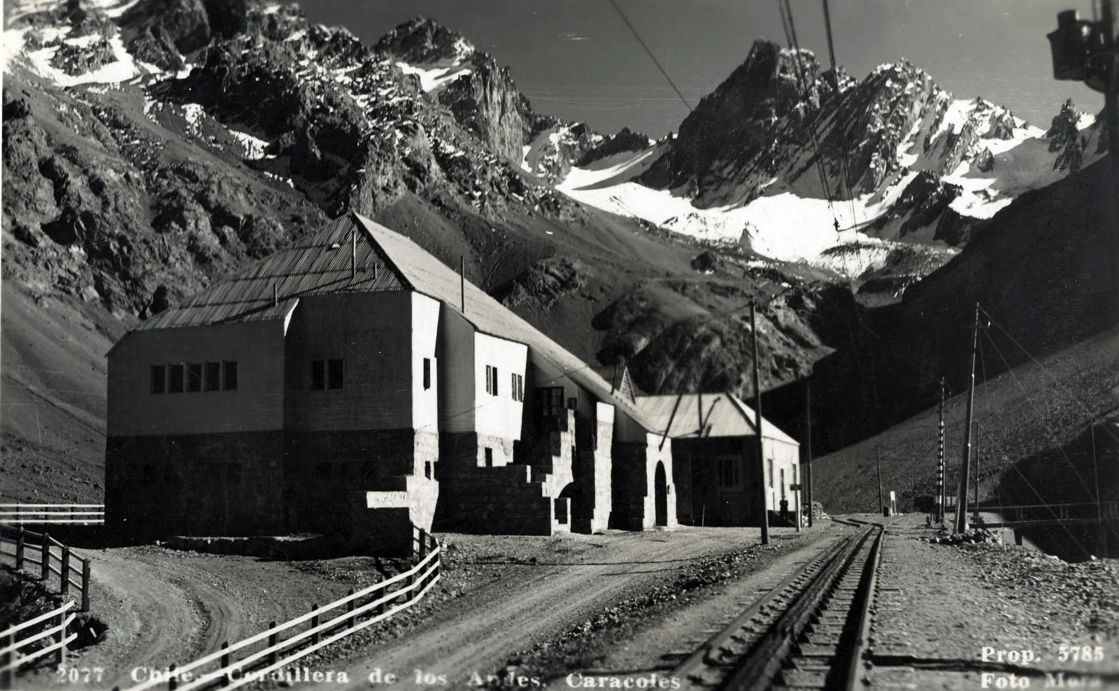 Estación Caracoles, Los Andes, ca. 1930