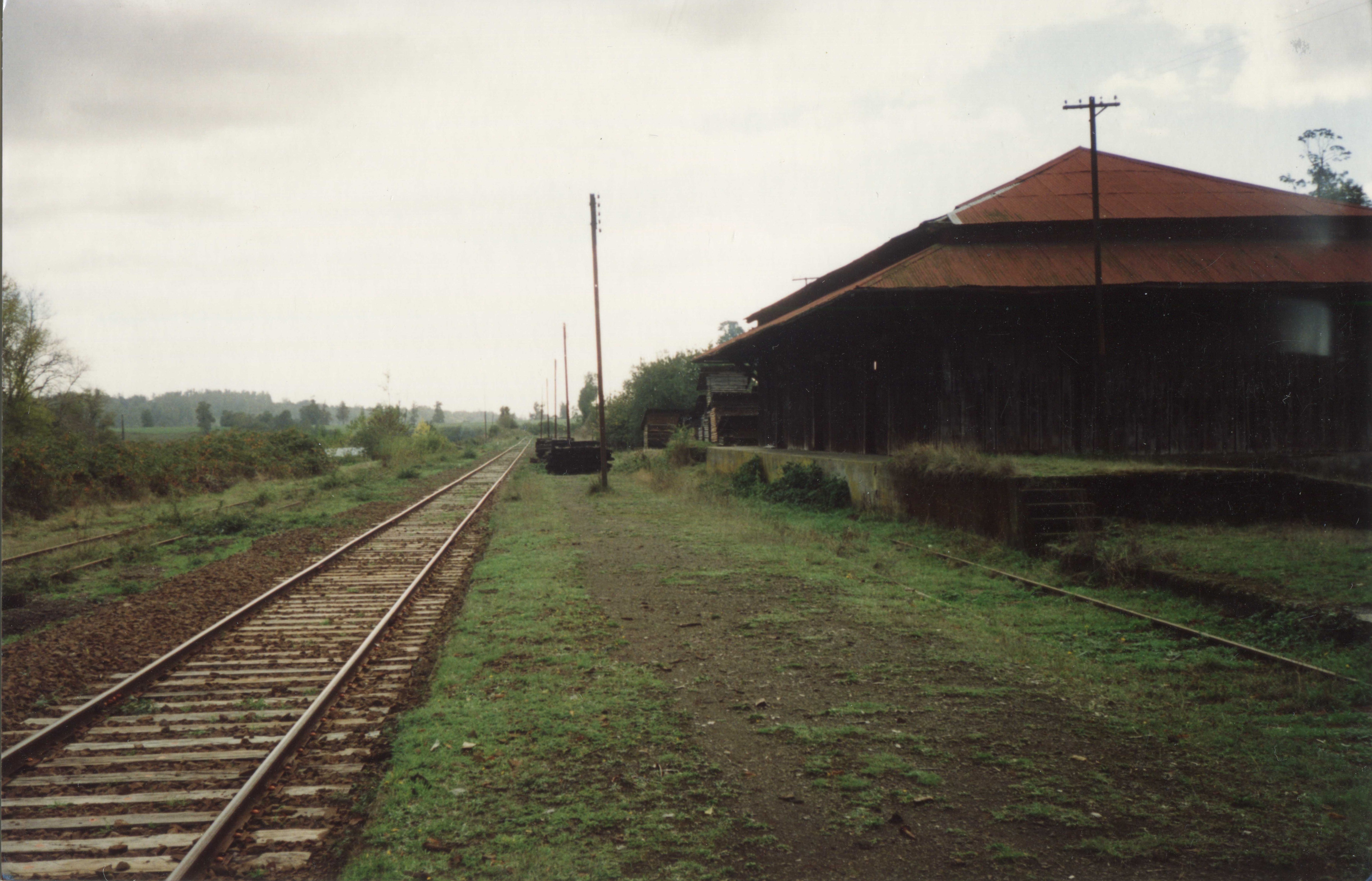 Vista Sur Norte de la Estación Chahuilco, 24 Abril de 1997
