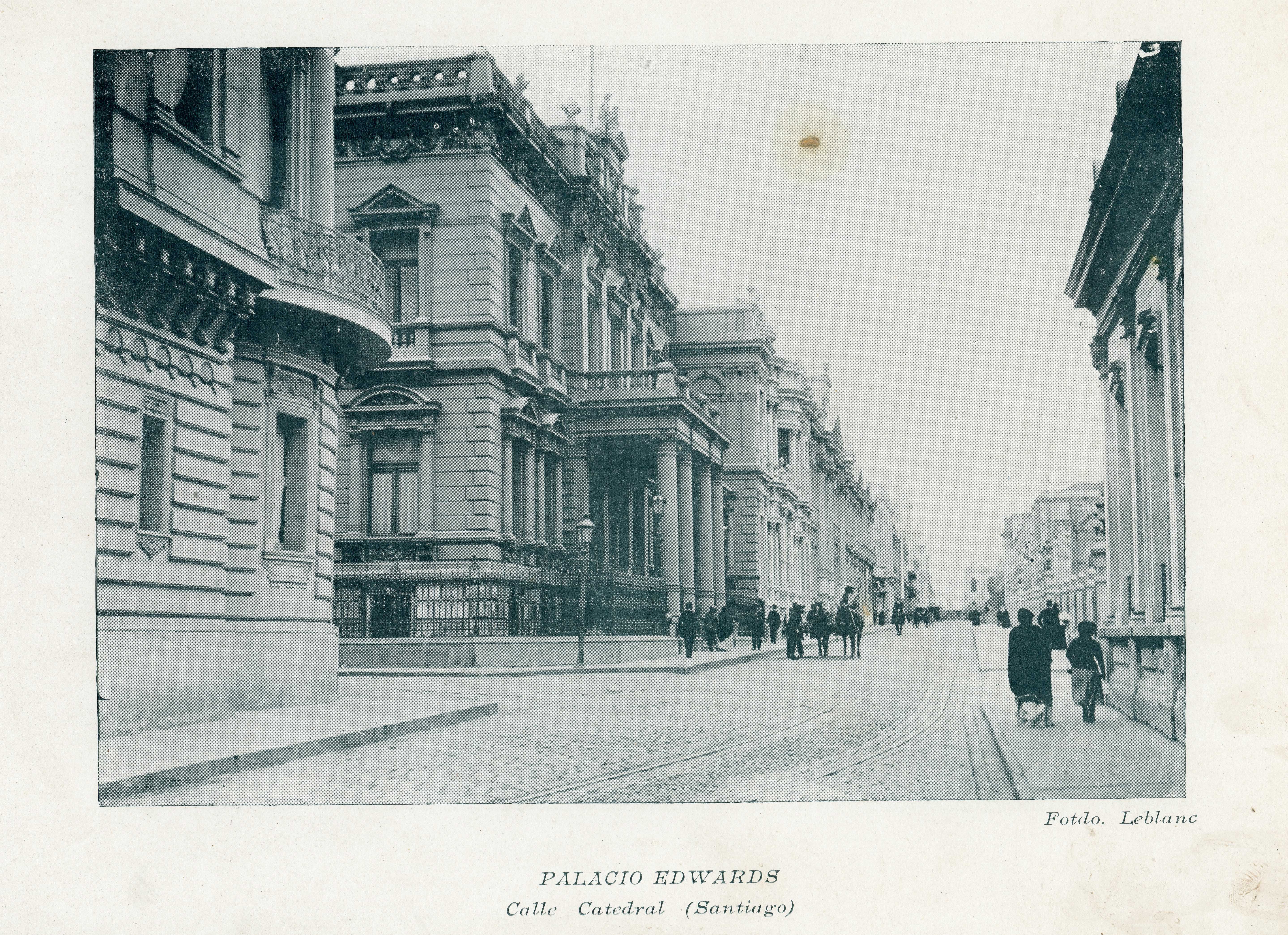 Calle Catedral de Santiago en 1890
