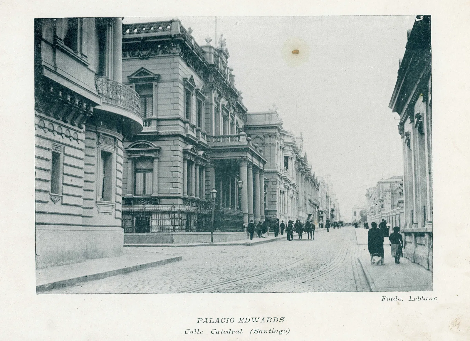 Calle Catedral de Santiago en 1890