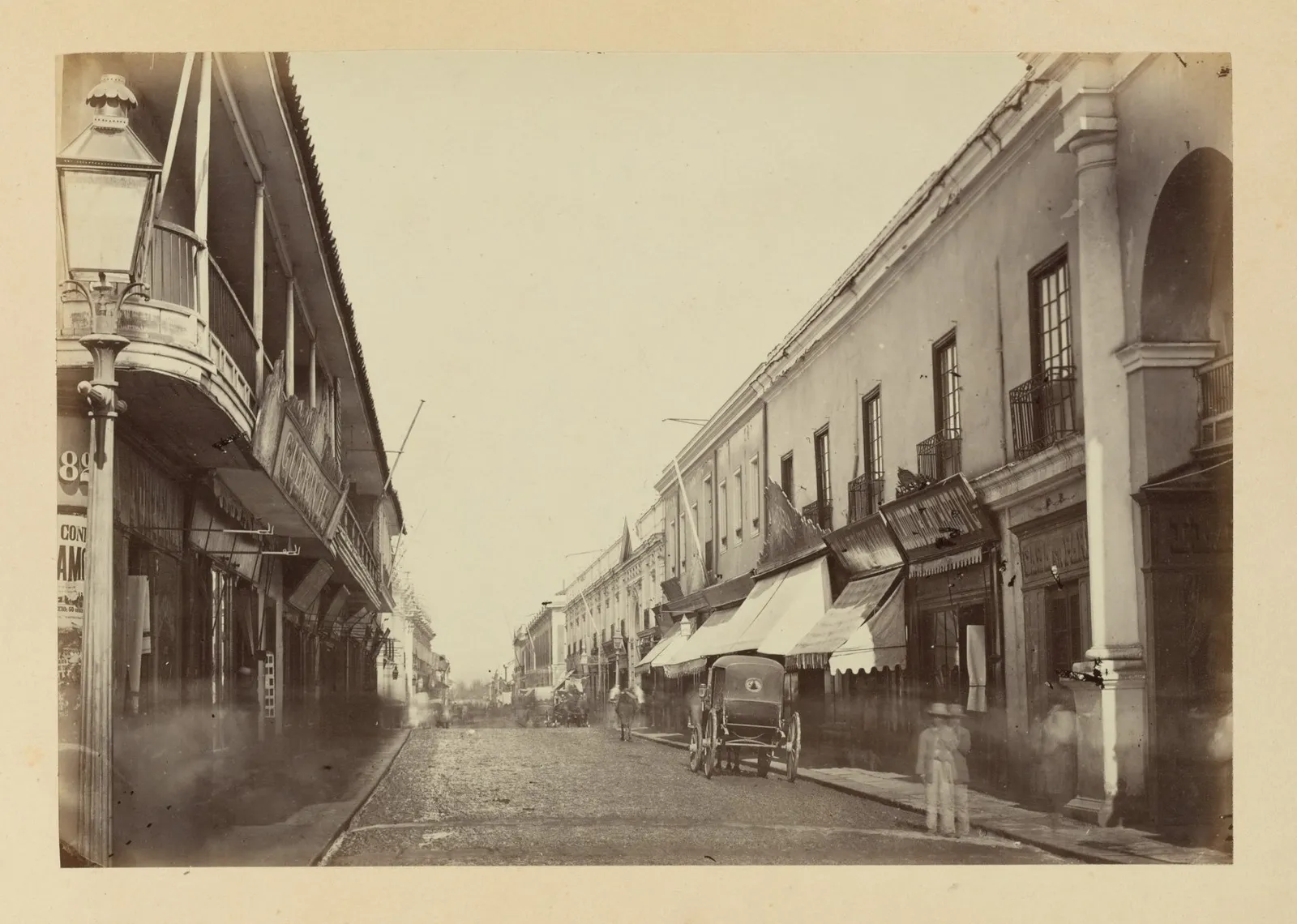 Calle Estado de Santiago, 1868