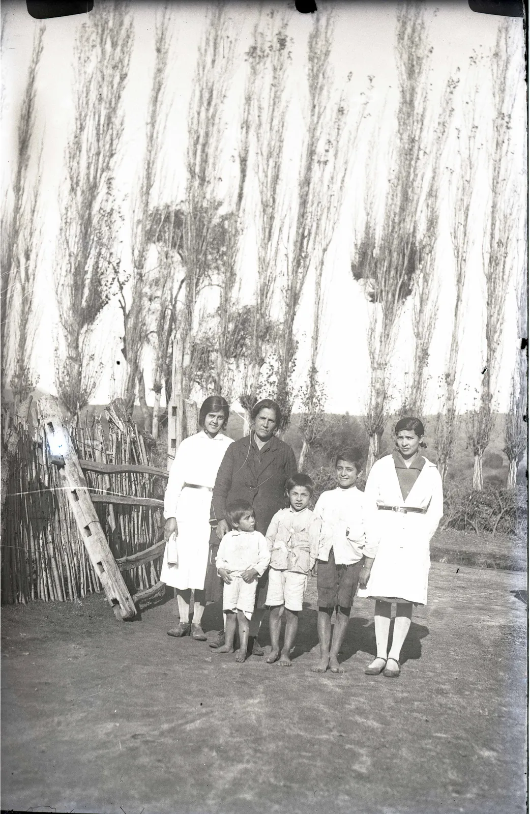 Familia en zona rural, 1920