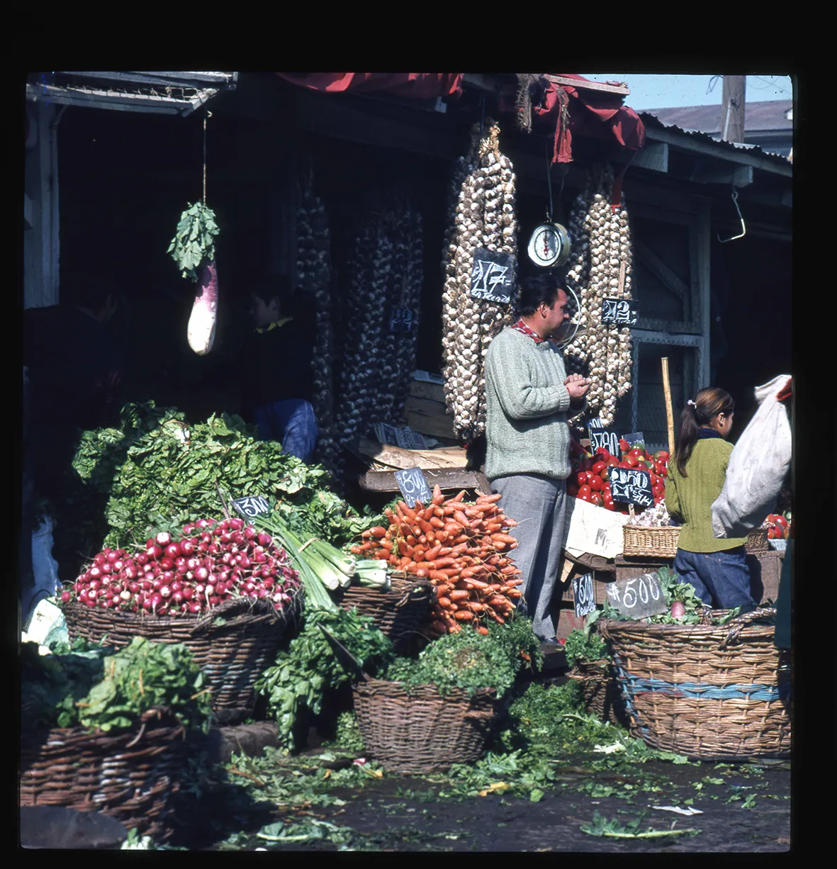 Puesto de feria, Recoleta, Región Metropolitana, Chile, 1950 - 1965