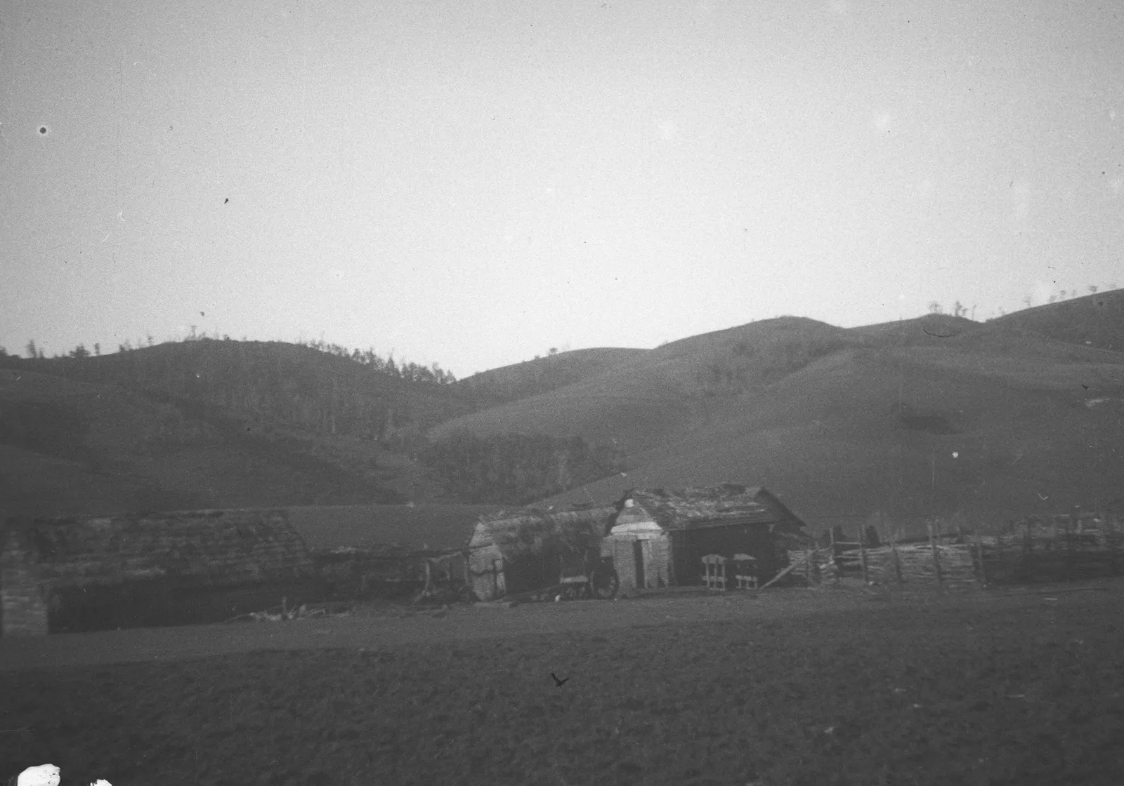 Vista de un rancho, Araucanía, 1928